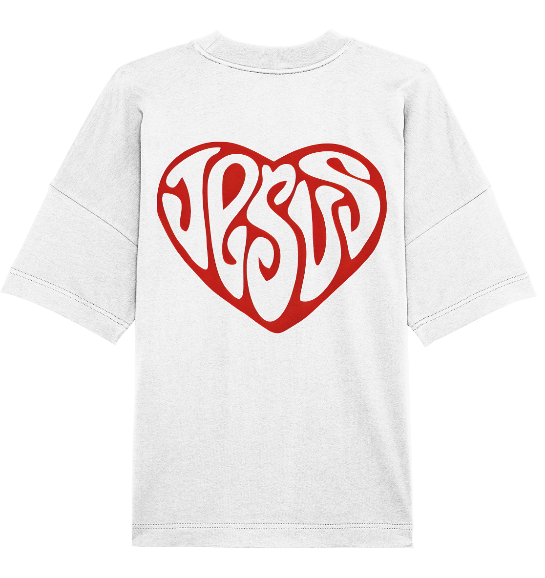 Jesus Heart Tee - Organic Oversize Shirt