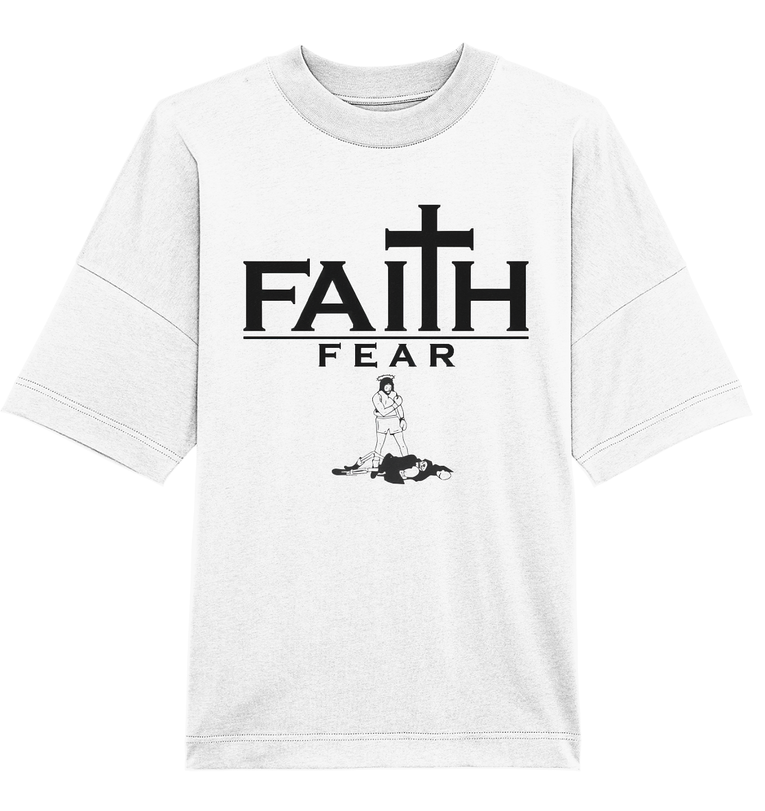 Faith over Fear Tee - Organic Oversize Shirt